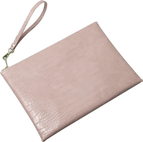 DA VINCI Кошелёк croco light pink